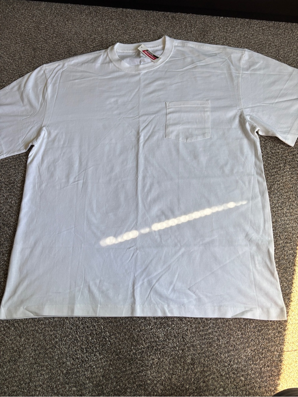 New Dickies White Pocket Short Sleeve Tee Size XXL